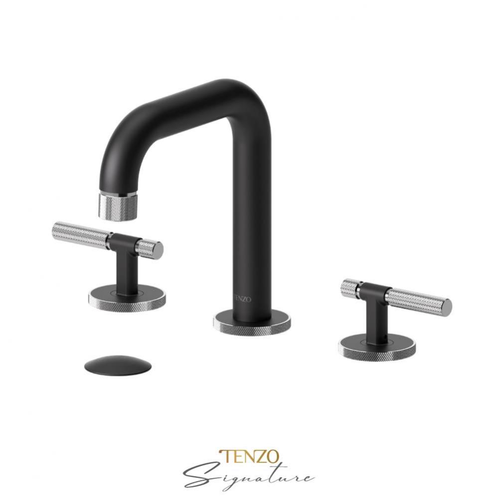 8'' lavatory faucet with (W/O overflow) drain Bellacio-F matte black/chrome