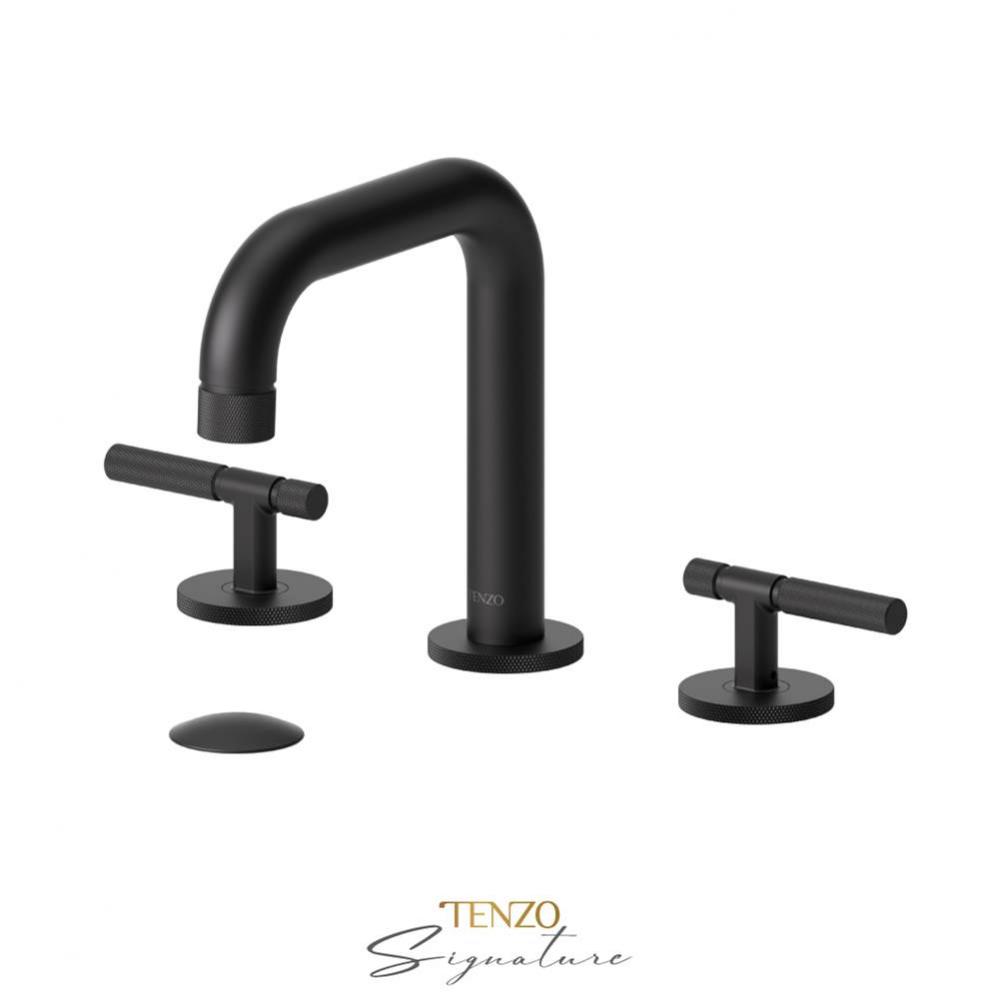 8'' lavatory faucet with (overflow) drain Bellacio-F matte black