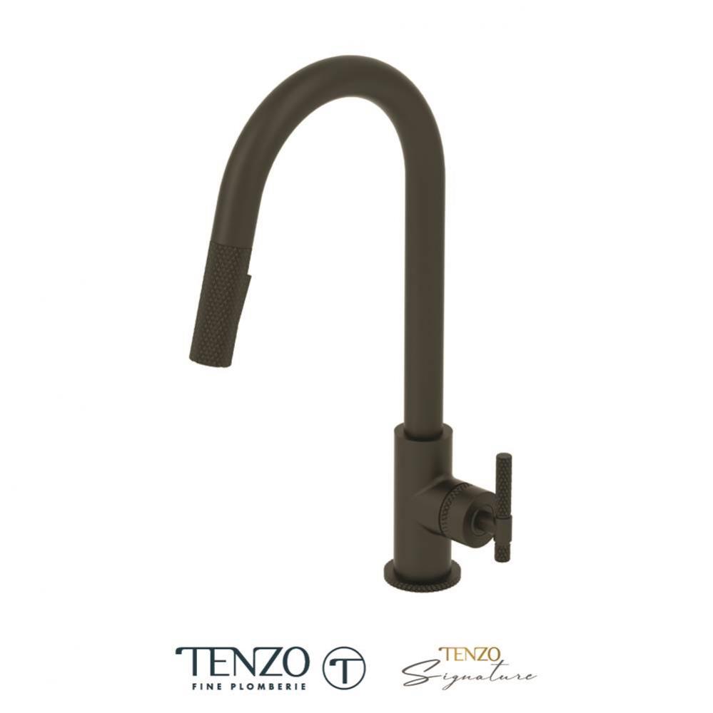 Single-handle kitchen faucet Bellacio with pull-down & 2-Function hand shower matte black
