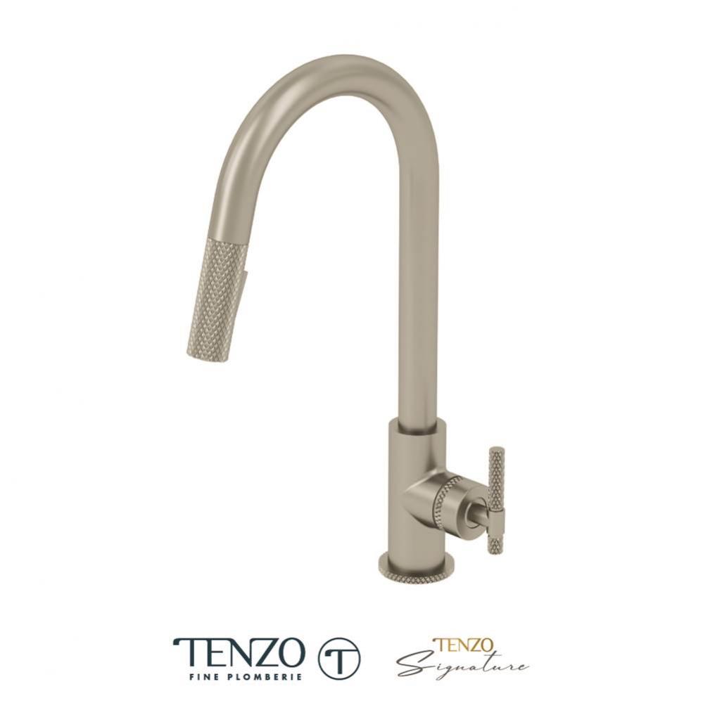 Single-handle kitchen faucet Bellacio with pull-down & 2-Function hand shower stainless steel
