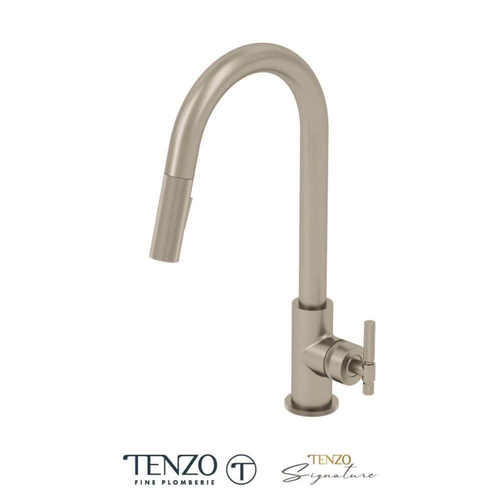 Single-handle kitchen faucet Bellacio with pull-down & 2-Function hand shower stainless steel