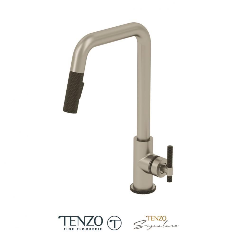 Single-handle kitchen faucet Bellacio with pull-down & 2-Function hand shower stainless steel