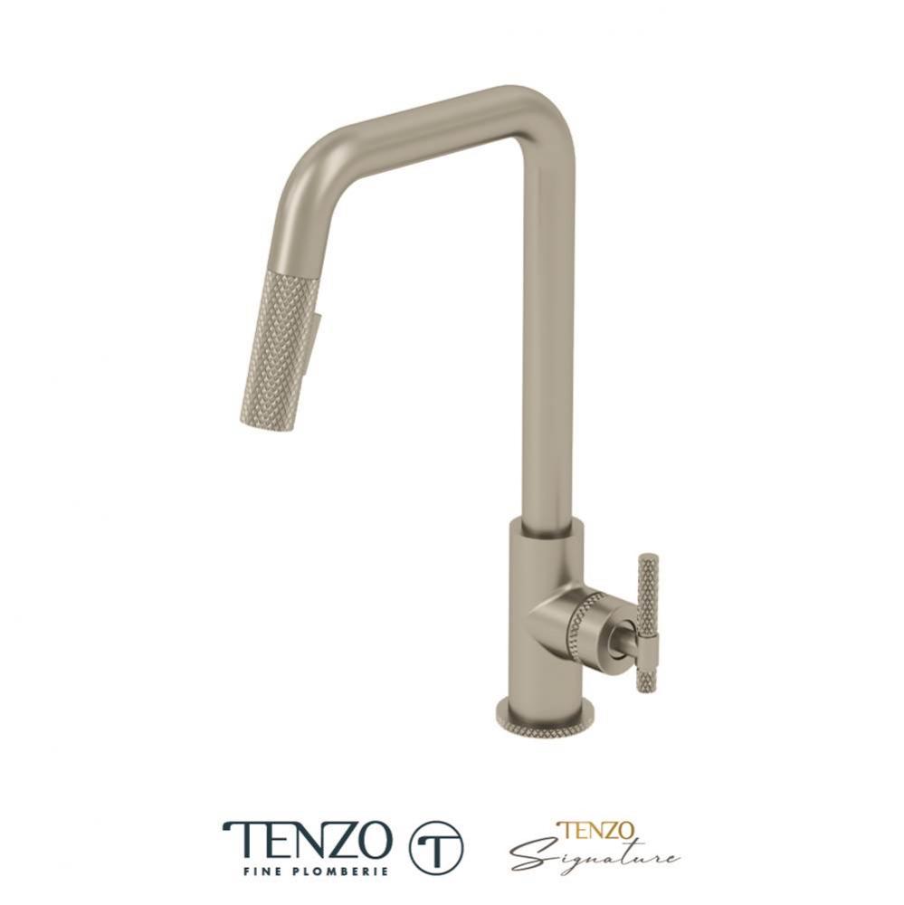 Single-handle kitchen faucet Bellacio with pull-down & 2-Function hand shower stainless steel