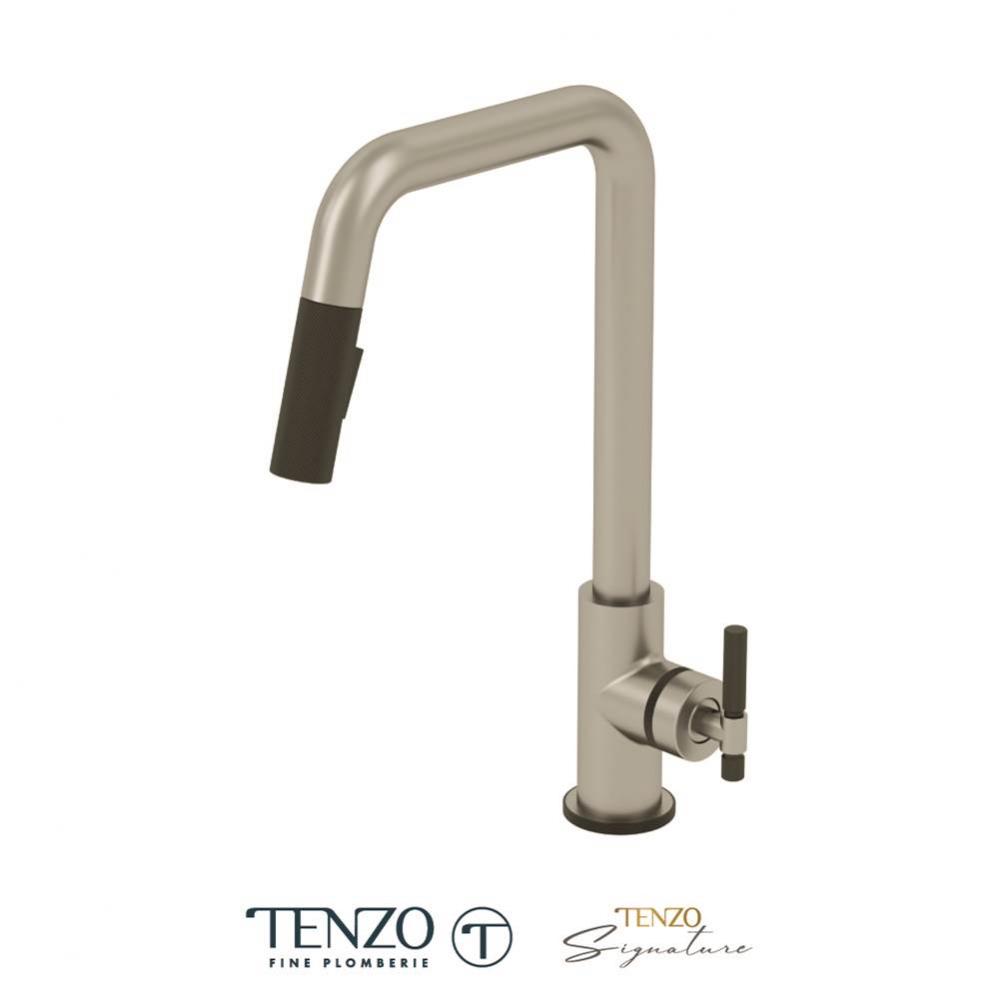 Single-handle kitchen faucet Bellacio with pull-down & 2-Function hand shower stainless steel