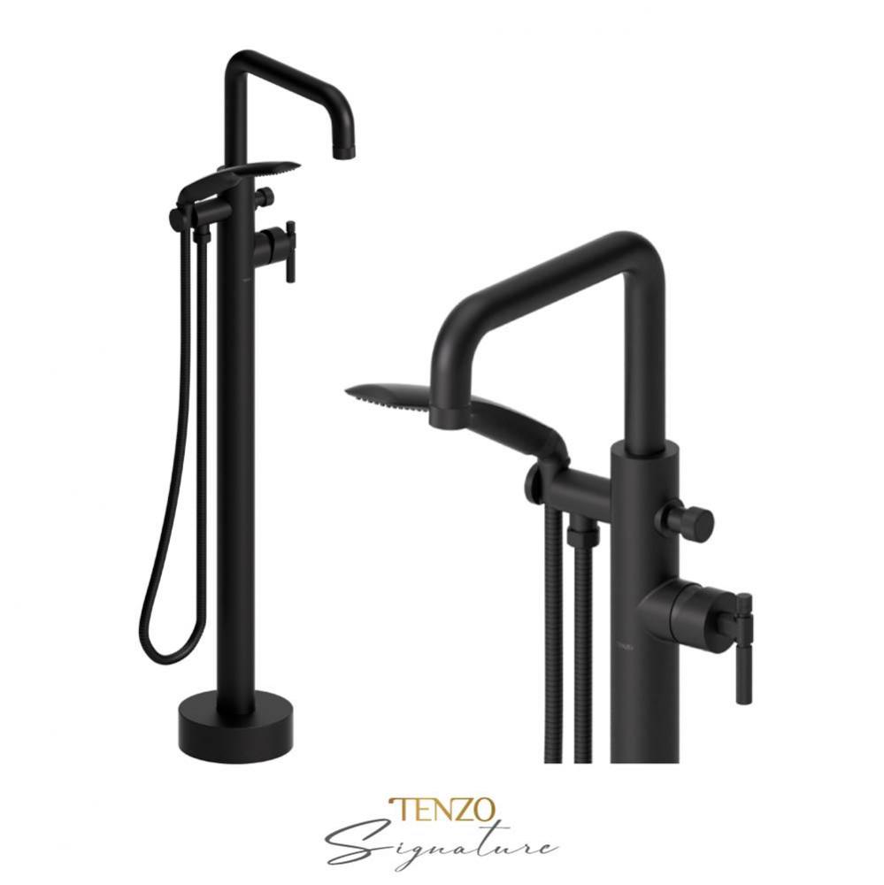 Floor mount tub filler Bellacio-F matte black