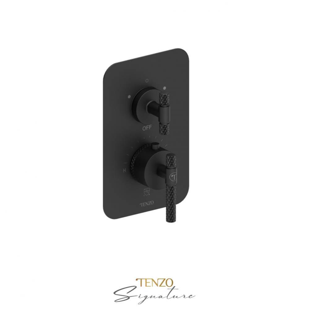 Trim for T-box valve 2 fcts thermo Bellacio-C matte black