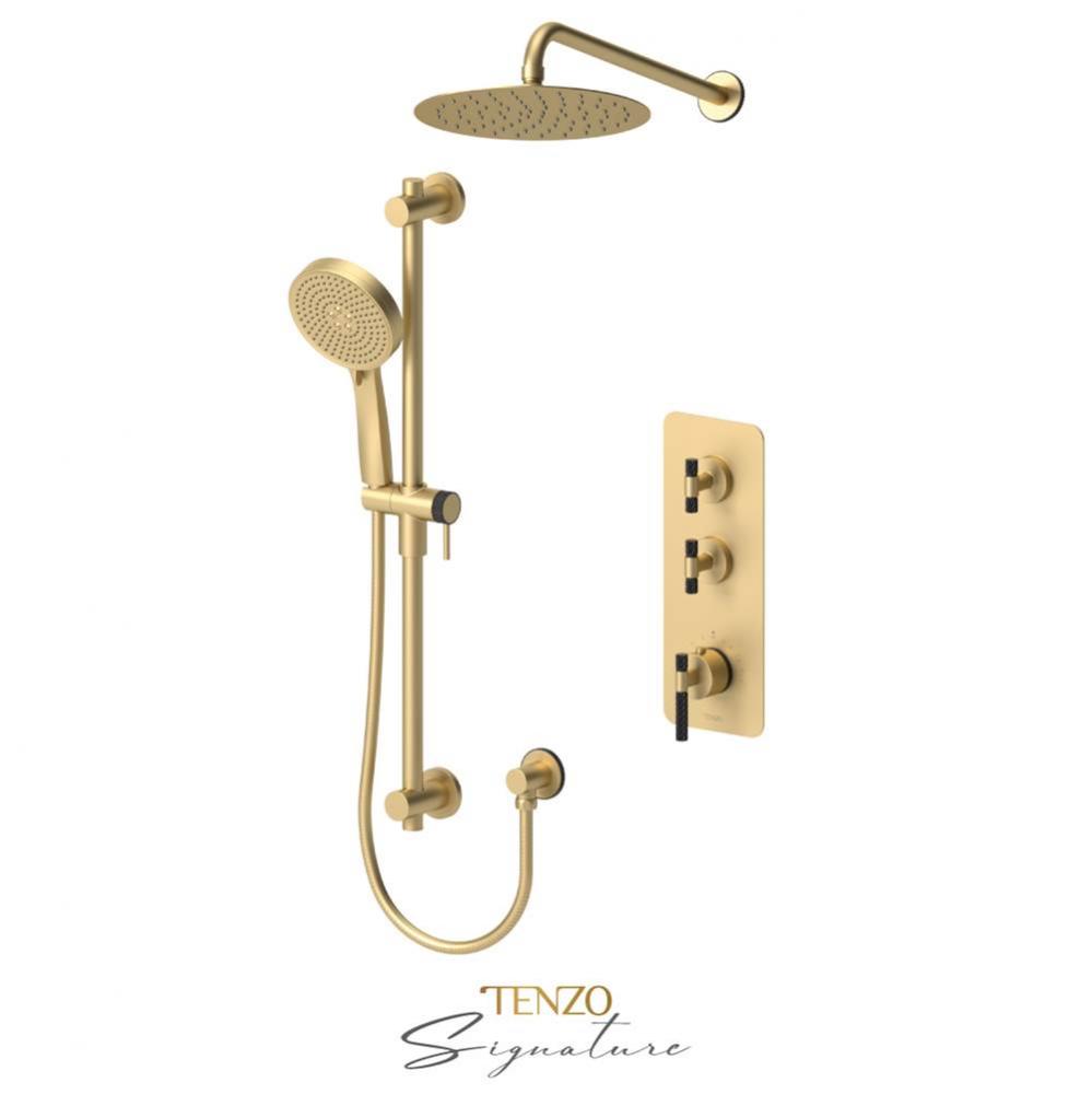 Extenza kit 2 fcts thermo Bellacio-C brushed gold  / matte black