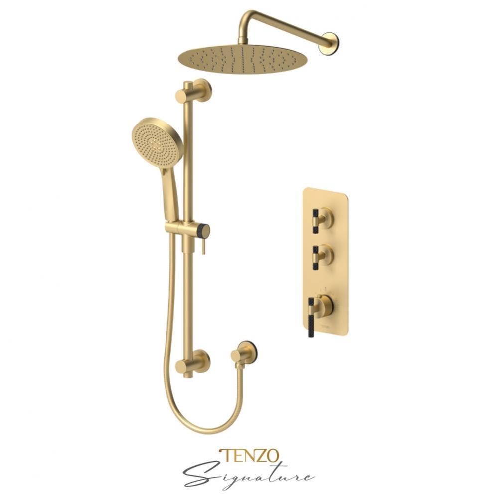 Extenza kit 2 fcts thermo Bellacio-C brushed gold  / matte black