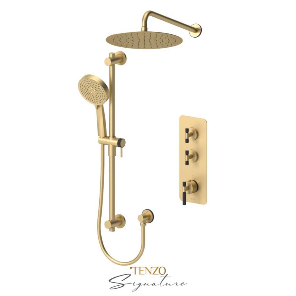 Extenza kit 2 fcts thermo Bellacio-F brushed gold  / matte black