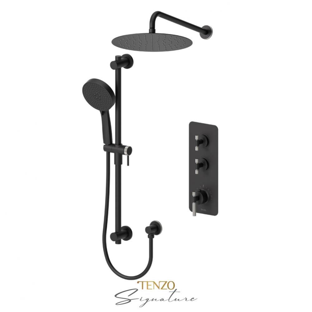 Extenza kit 3 fcts thermo Bellacio-F matte black / brushed nickel