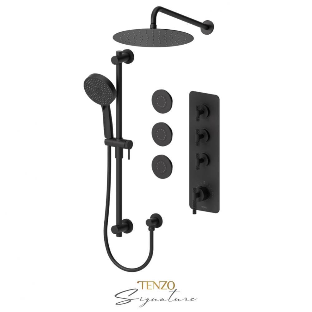 Trim for Extenza valve 3 fcts thermo Bellacio-C matte black