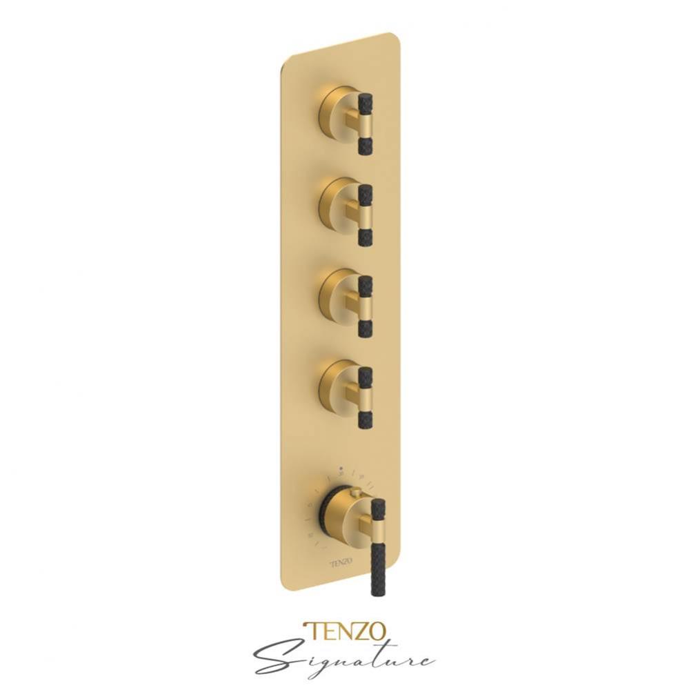 Extenza valve 4 fcts thermo Bellacio-C brushed gold/matte black