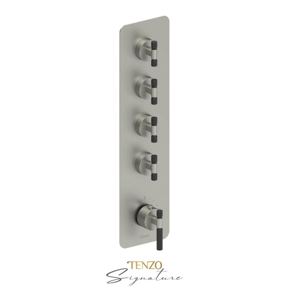 Extenza valve 4 fcts thermo Bellacio-F brushed nickel/matte black