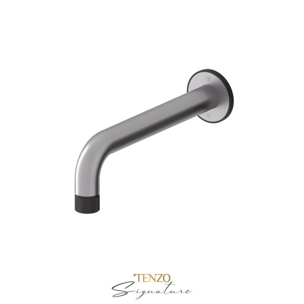Wall mount spout Bellacio-F brushed nickel/ matte black