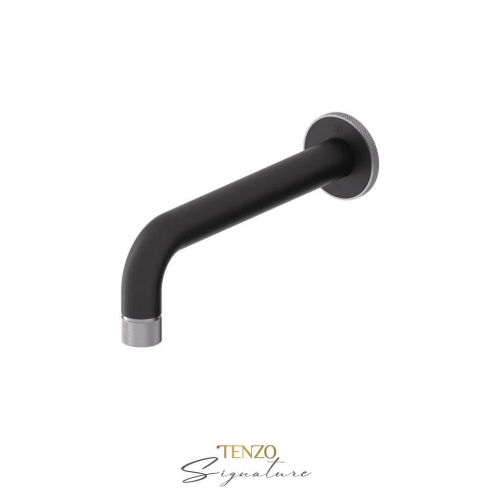 Wall mount spout Bellacio-F matte black/ brushed nickel
