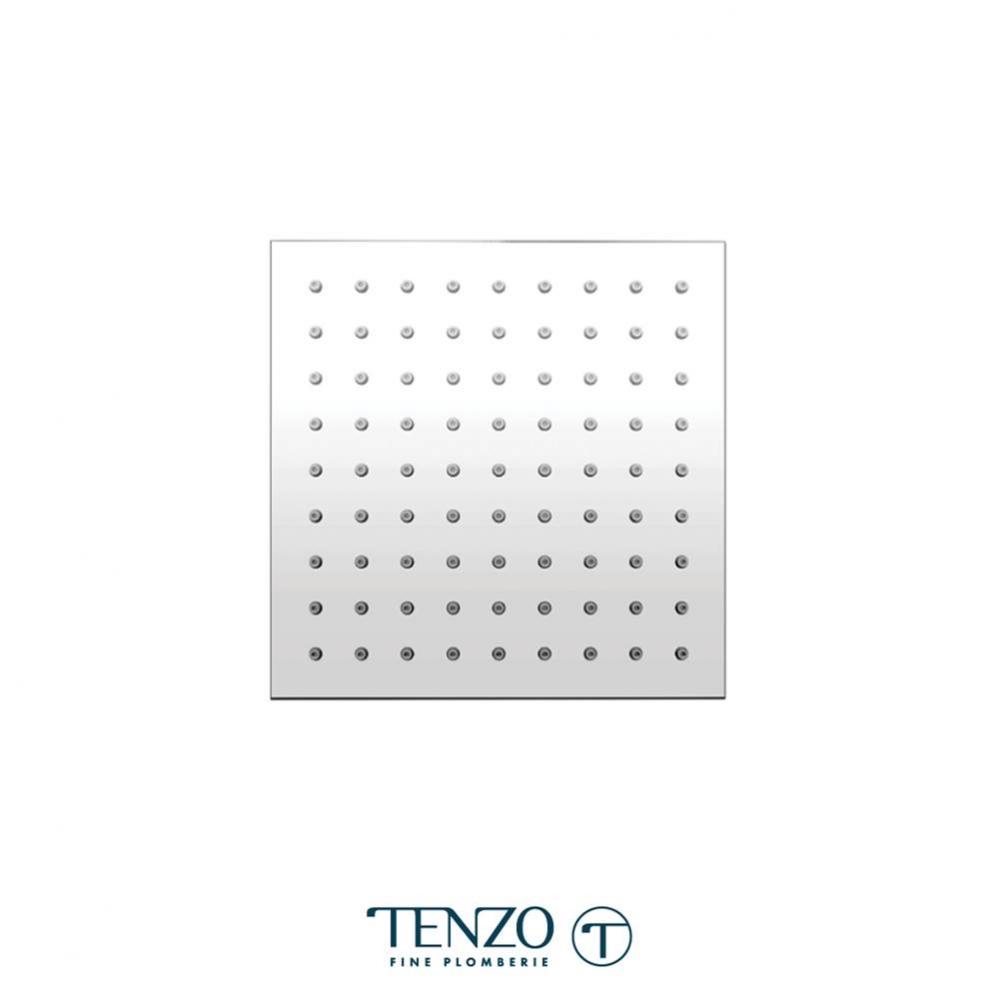 Ceiling shower head square 20x20cm (8po) chrome