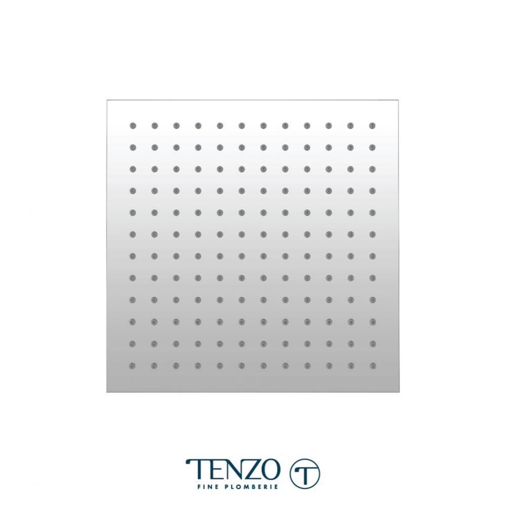 Ceiling shower head square 30x30cm (12po) chrome