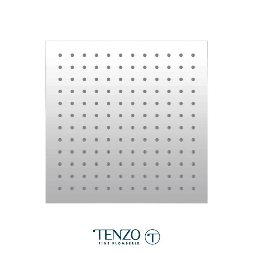 Ceiling shower head square 40x40cm (16po) chrome