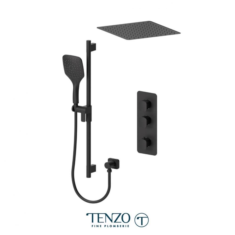 Delano Extenza kit 2 functions thermo matte black finish