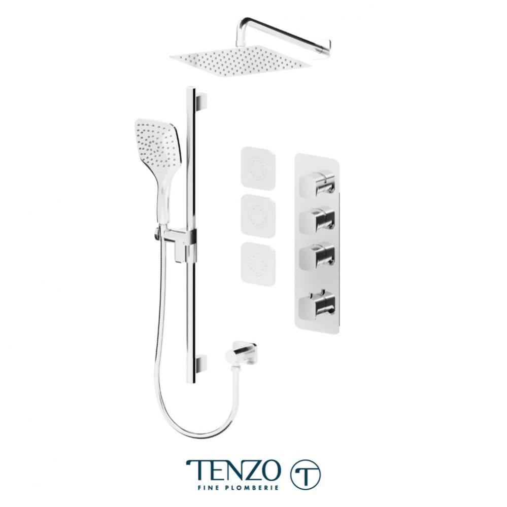 Delano Extenza kit 3 functions thermo chrome finish