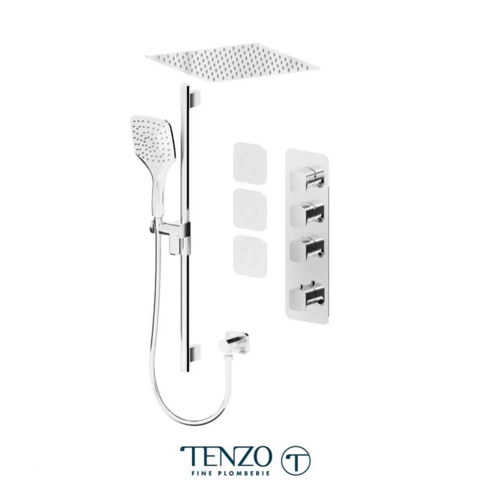 Trim for Delano Extenza kit 3 functions thermo chrome finish