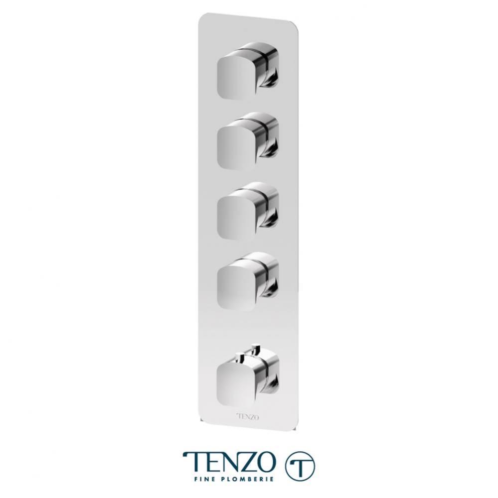 Extenza valve Delano thermo. 4 functions chrome