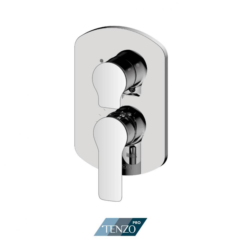 Trim for Galia SMART-TRIM valve pressure balance 2 functions not-shared chrome