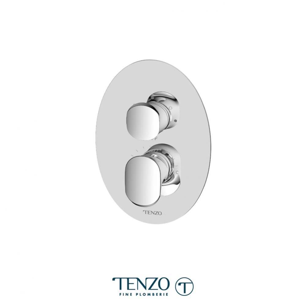 T-Box valve trims pres. bal. 3 functions diverter  chrome