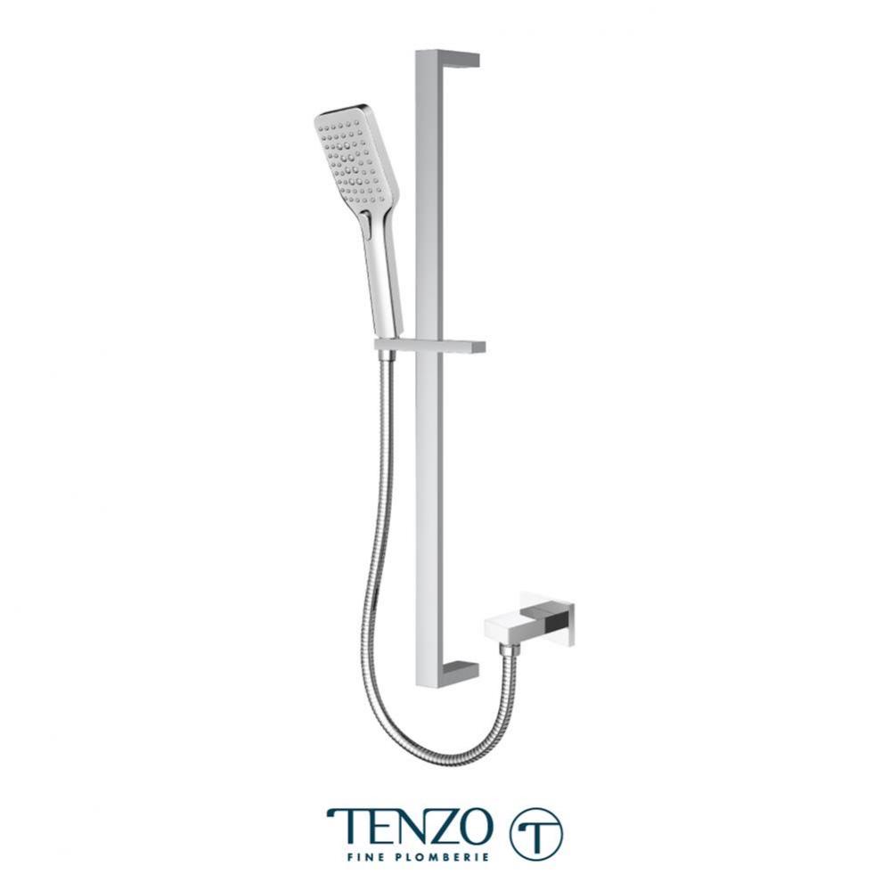 Sliding bar kit with elbow chrome