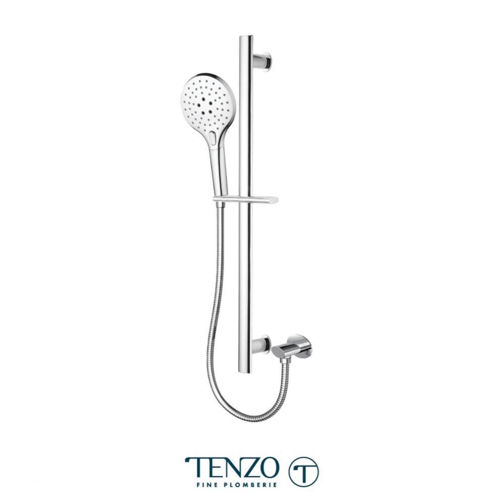 Sliding bar kit with elbow chrome