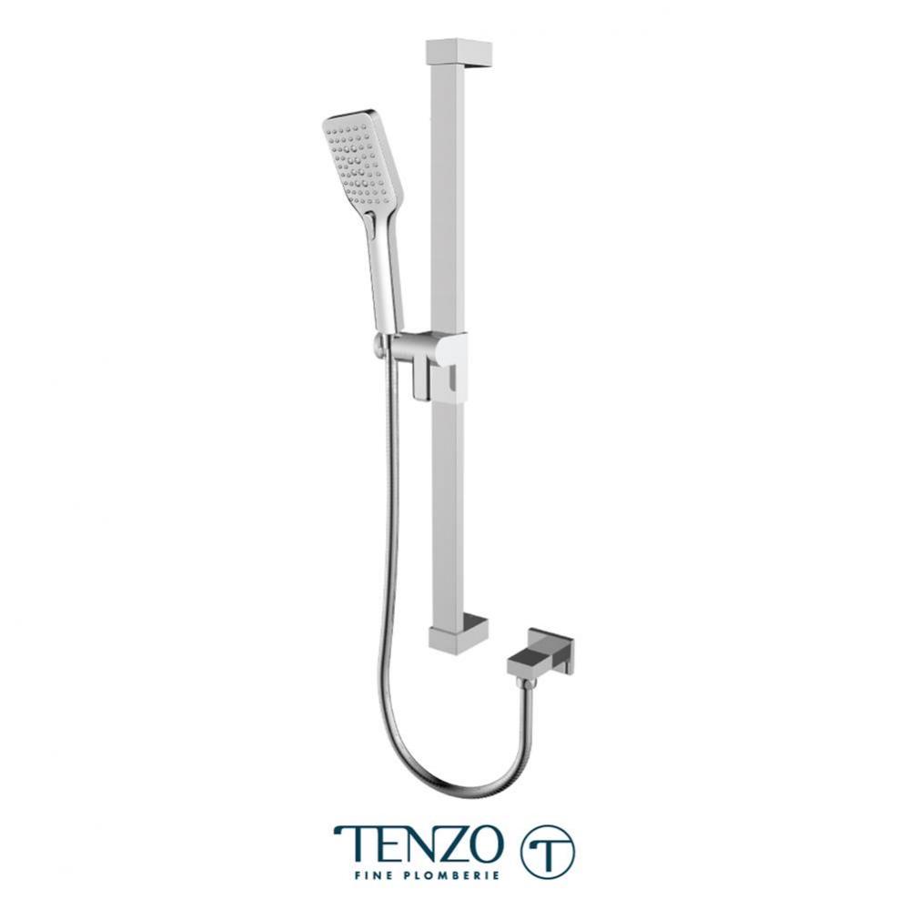 Sliding bar kit with elbow chrome