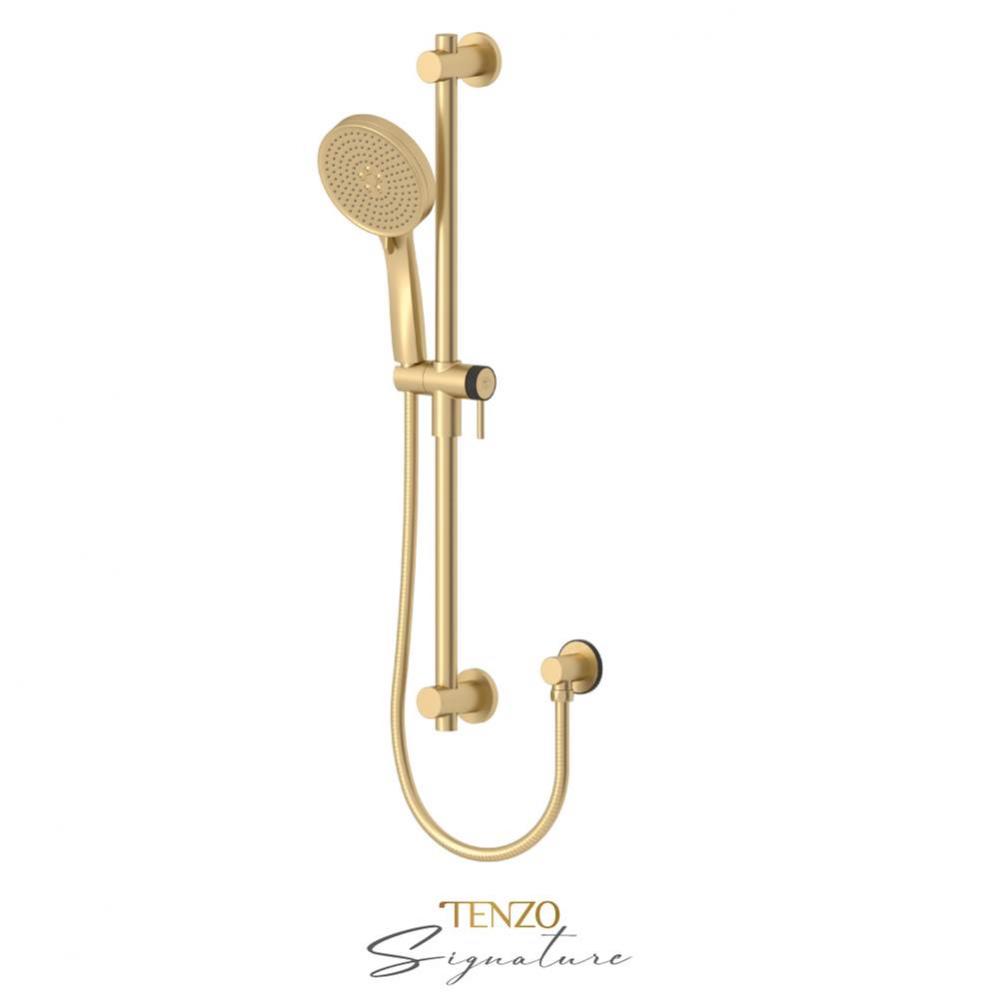 Sliding bar kit Bellacio-C brushed gold/ matte black