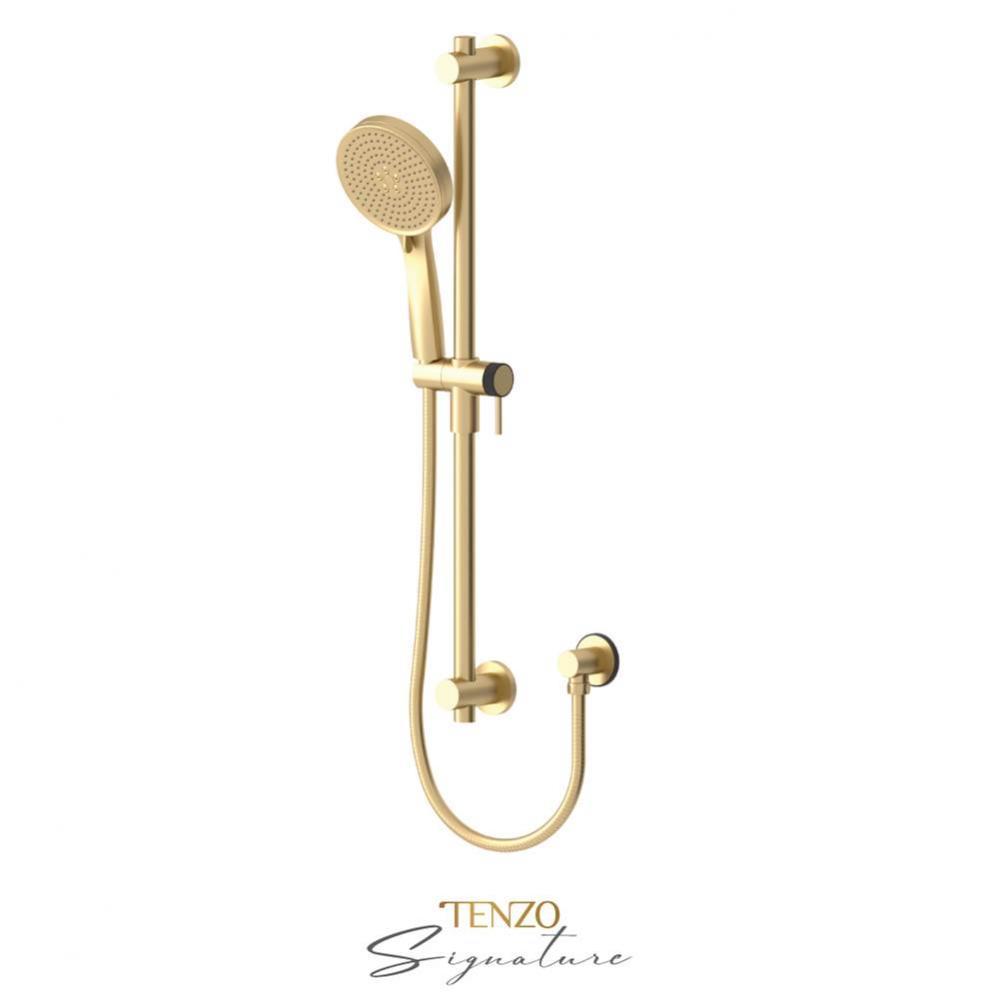 Sliding bar kit Bellacio-F brushed gold/ matte black