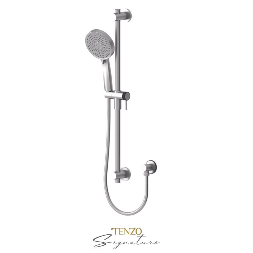 Sliding bar kit Bellacio-F brushed nickel/ matte black