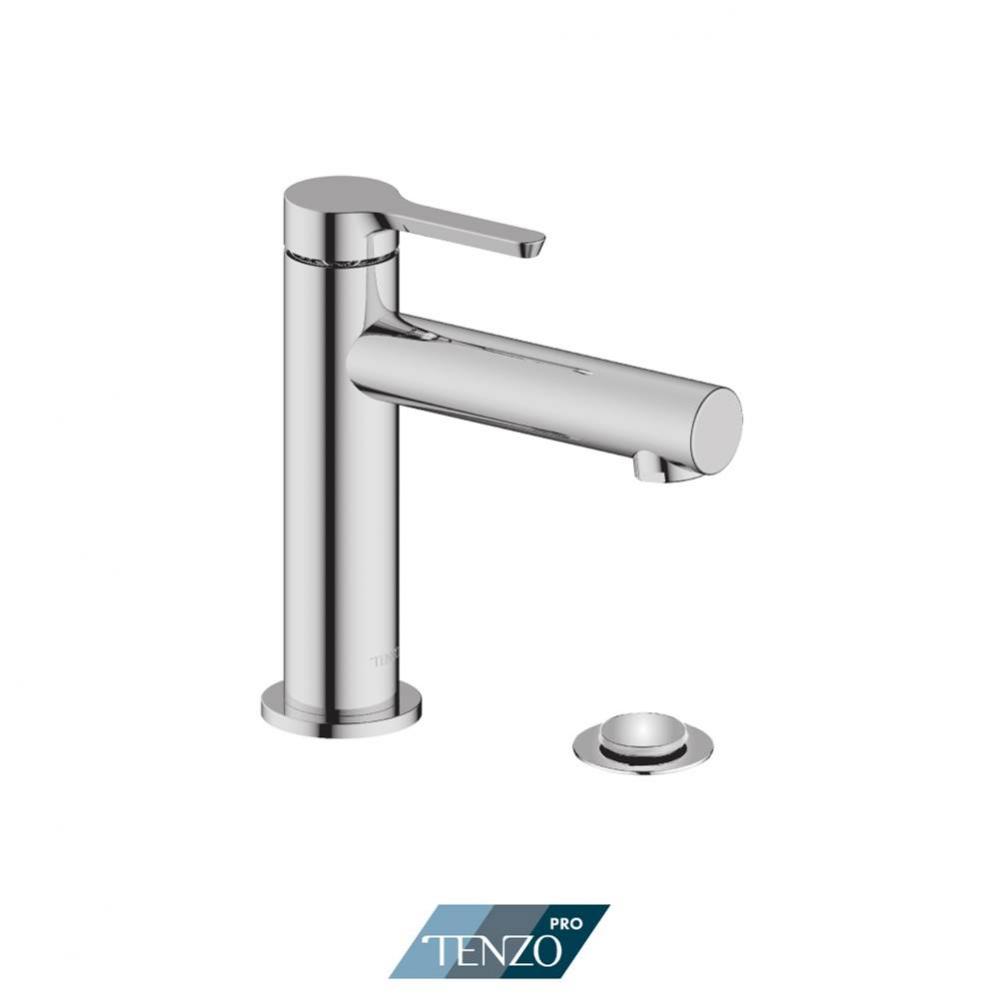 Mylo single hole lavatory faucet chrome with drain (overflow)