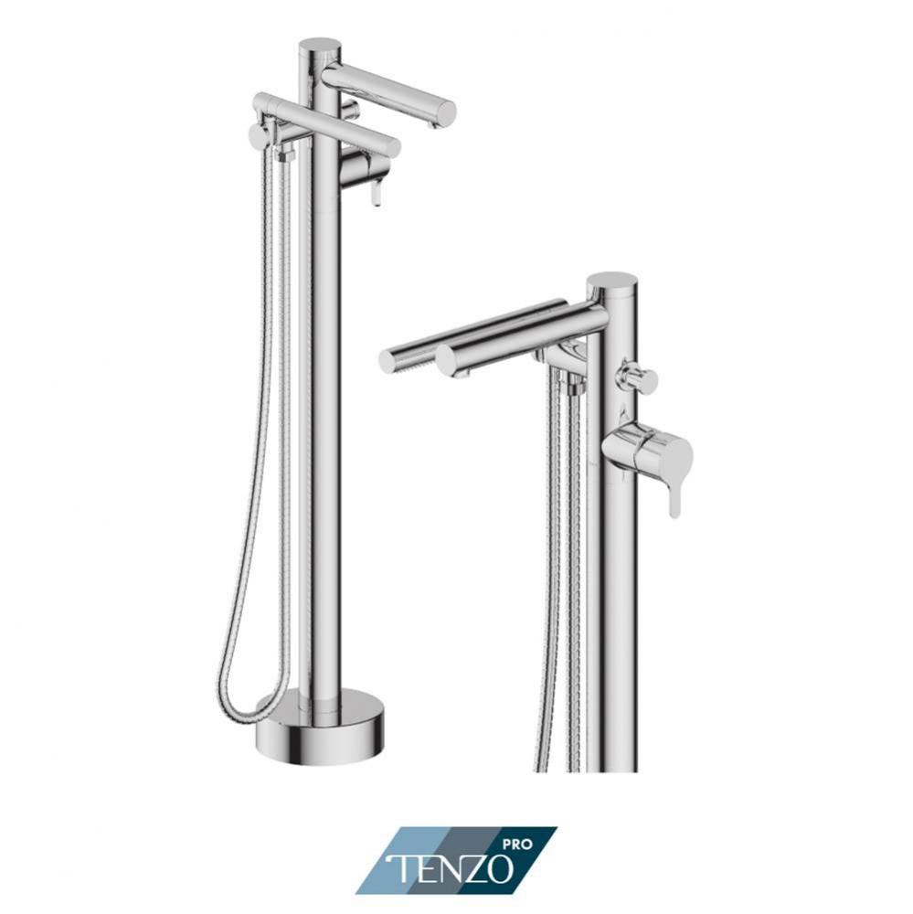 Trim for Mylo floor mount tub filler chrome