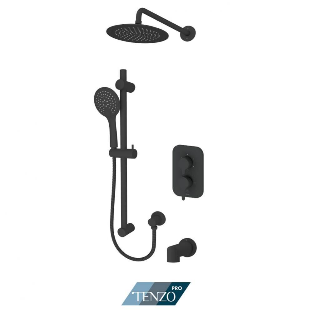 Mylo Tenzo Pro Kit 2 & 3 functions pres bal matte black finish