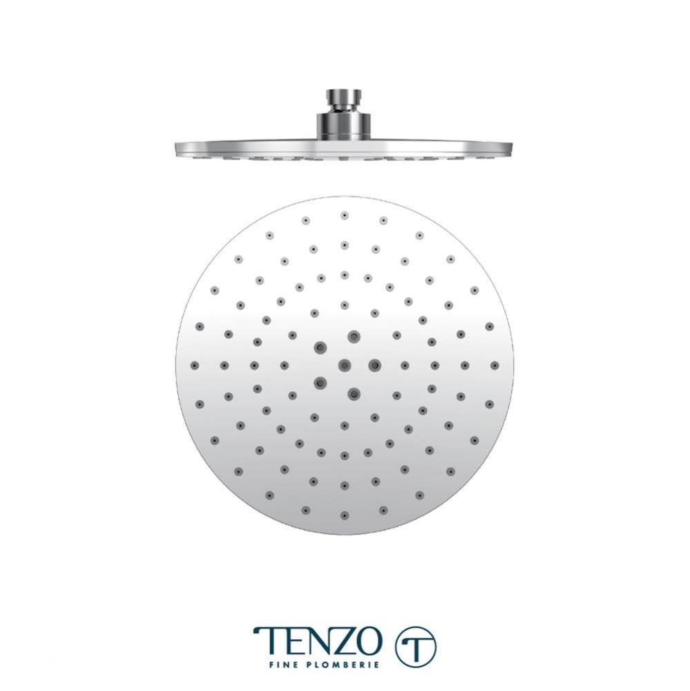 Air Boost shwr head round 23cm (9in) PVC 2mm chrome