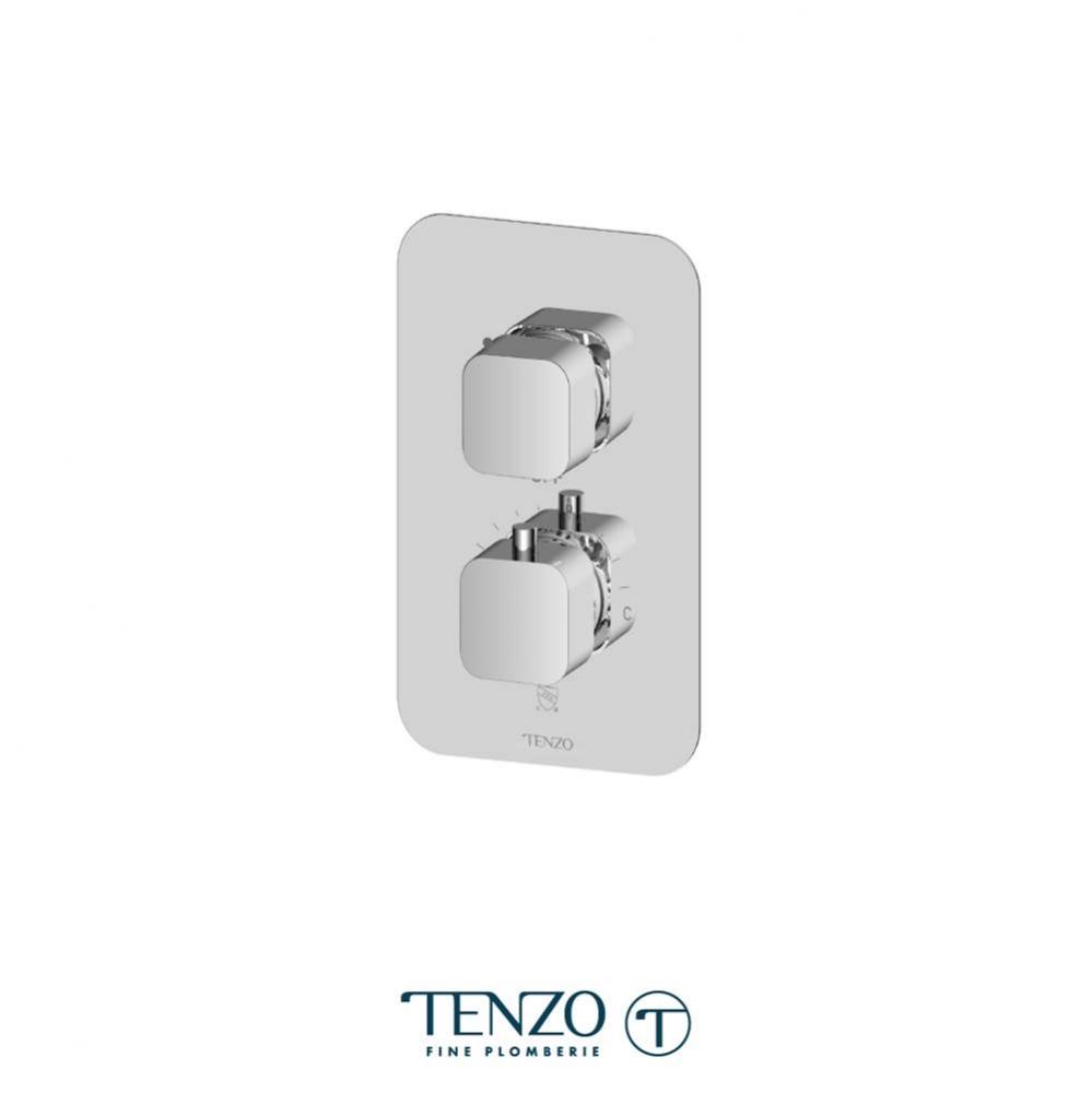 Quantum T-Box valve 2 functions thermo chrome finish