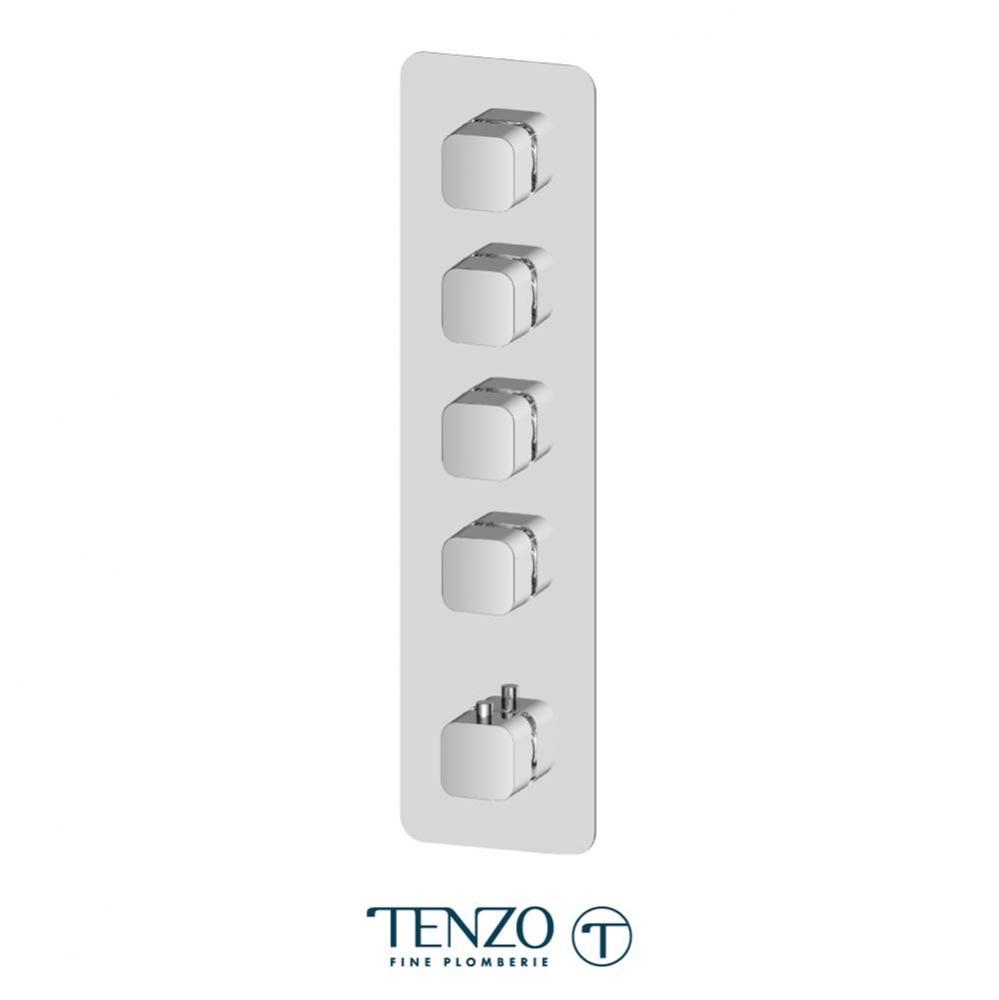 Extenza valve Quantum thermo. 4 functions chrome