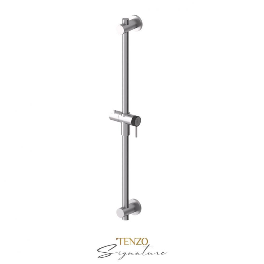 Sliding bar Bellacio-F brushed nickel/ matte black