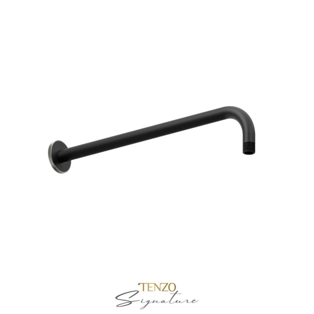 Wall mount shwr arm Bellacio-F matte black/ brushed nickel