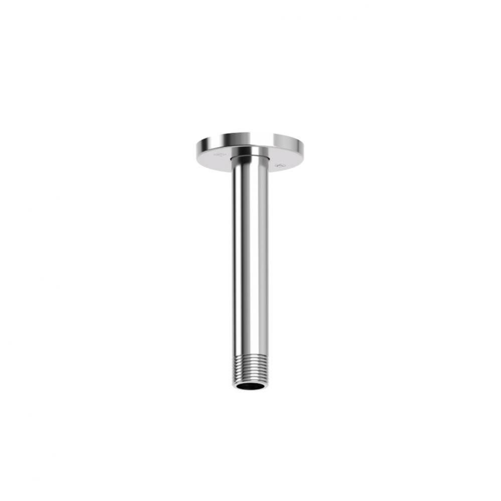 Ceiling shower arm round 15cm (6'') chrome