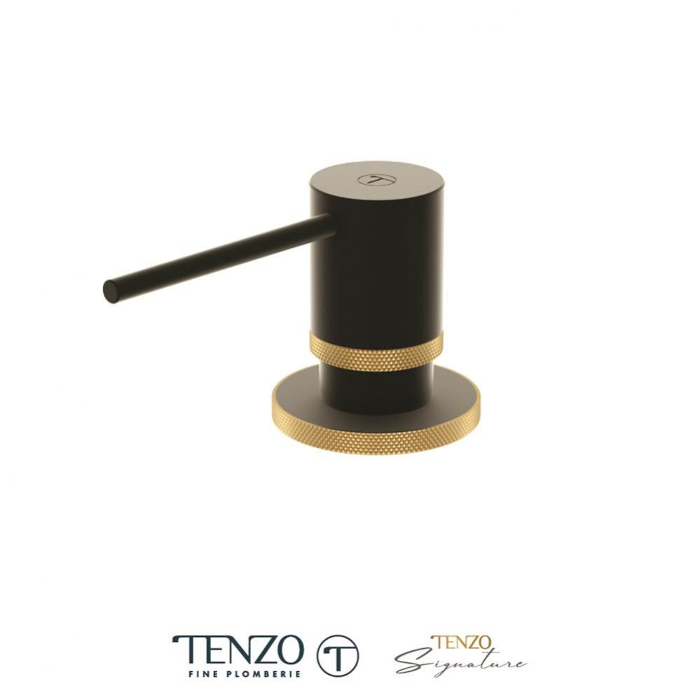 Soap dispenser Bellacio matte black / brushed gold