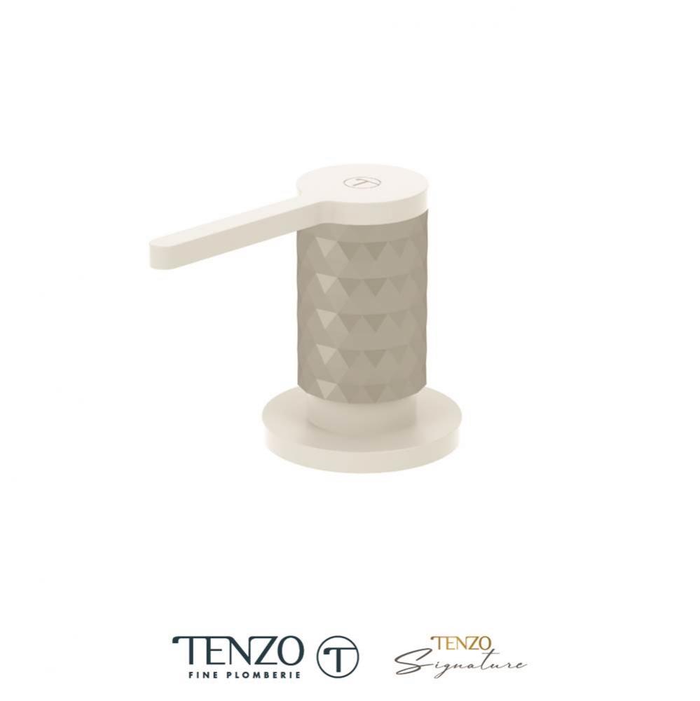 Soap dispenser Calozy matte white / stainless steel