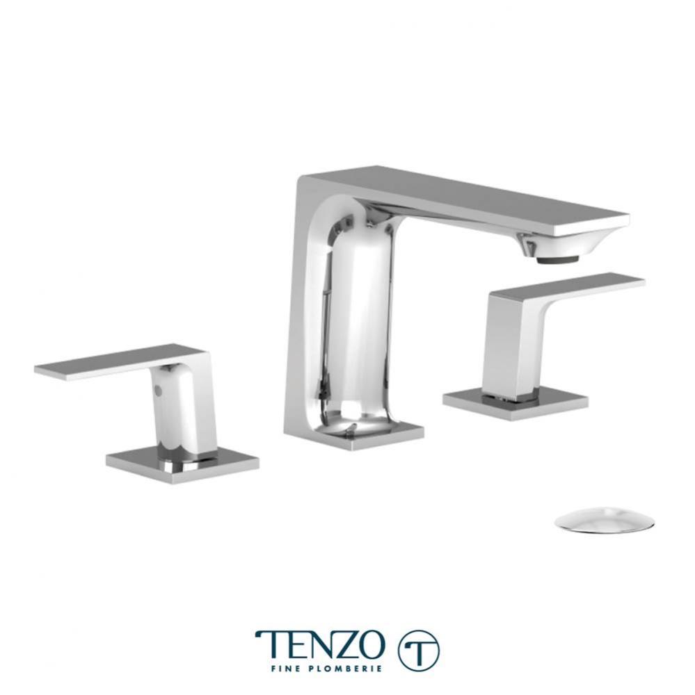 Slik 8in lavatory faucet chrome with (W/O overflow) drain