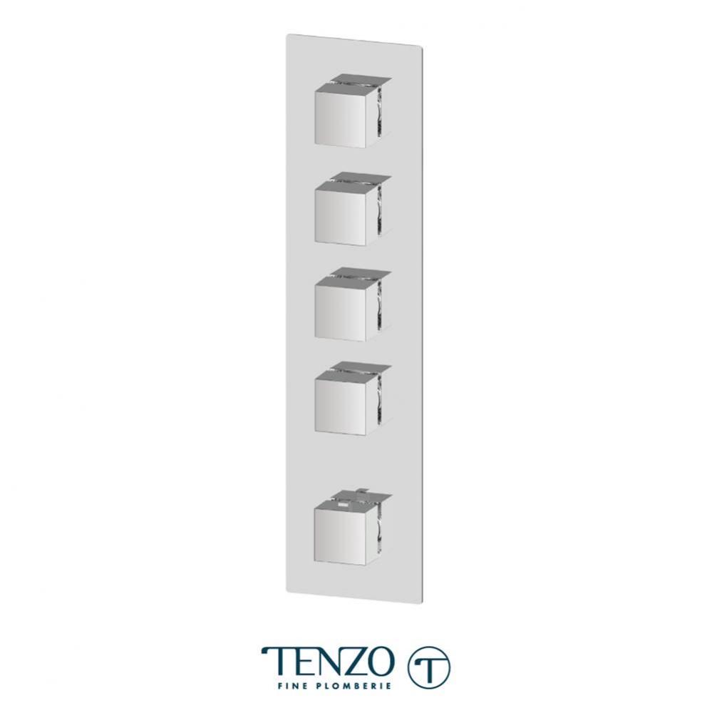 Extenza valve Slik thermo. 4 functions chrome