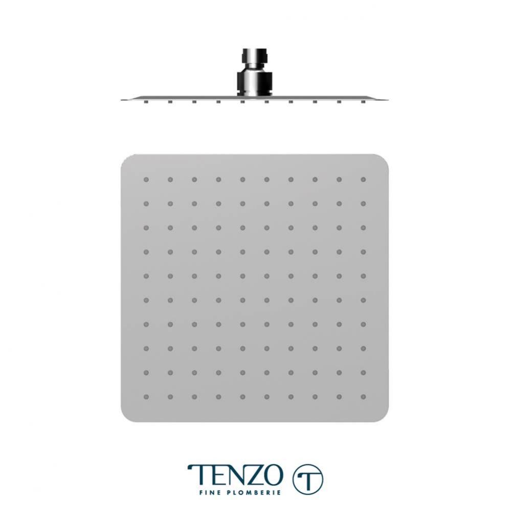 AirBoost shwr head square 25x25cm (10in) chrome