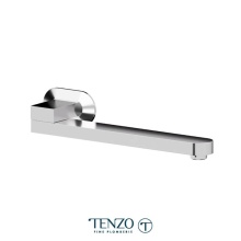 Tenzo BSS-314-CR - Wall mount swivel spout 30cm (12in) brass chrome
