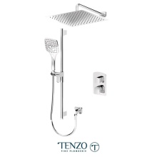 Tenzo DEPB32-20113-CR - Delano T-Box kit 2 functions pres bal chrome finish